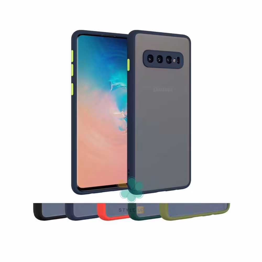 قاب گوشی سامسونگ Galaxy S10 Plus مدل پشت مات محافظ لنزدار