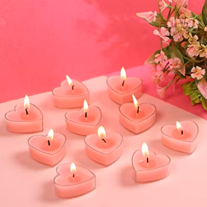شمع وارمر قلبی با قالب شفاف