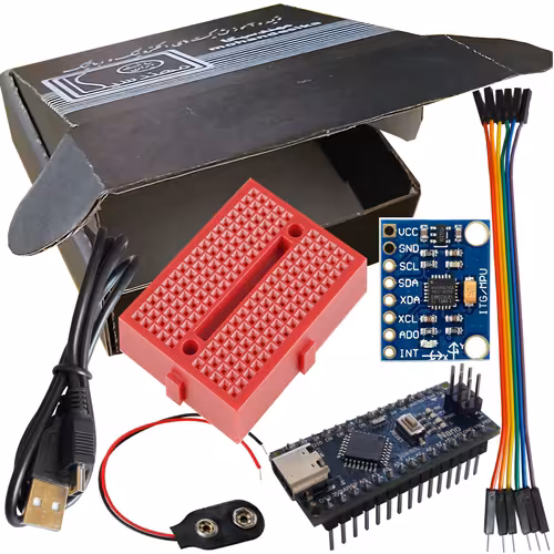 کیت آموزش ماژول ژیروسکوپ مهندسیکا با ماژول آردوینو نانو مدل GYRO_6050/6500
