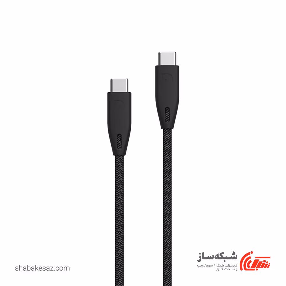 قیمت و خرید کابل Type C پاورولوژی Powerology PBCC2BK - شبکه ساز