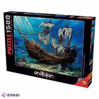 پازل 1500 تکه آناتولین طرح Sunken Ship کد 4558 Anatolian
