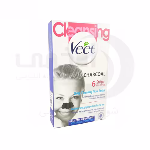 چسب بینی ویت Veet مدل Charcoal بسته 6 عددی