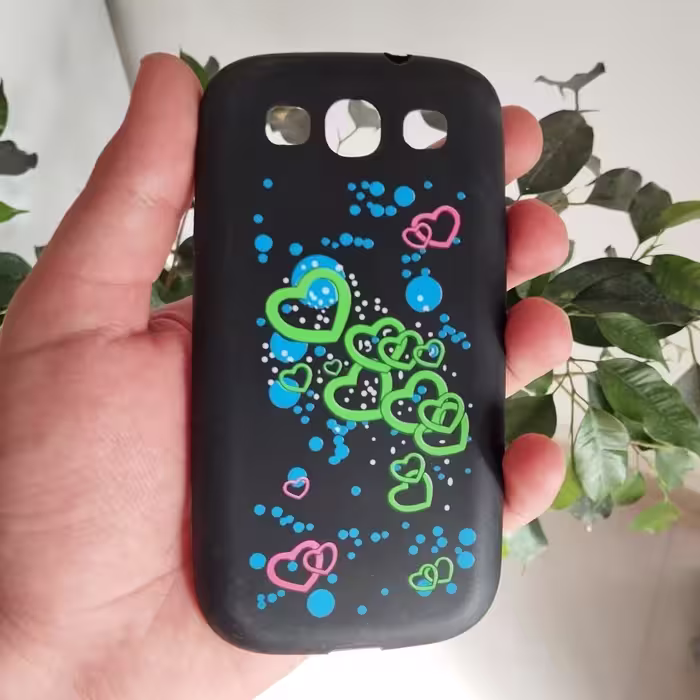 گارد - قاب - کاور ژله ای طرح دار قلبی مناسب برای گوشی موبایل سامسونگ اس 3 - Galaxy S3 - s3 - S 3 - s 3