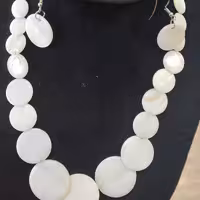 نیم ست صدف پولکی