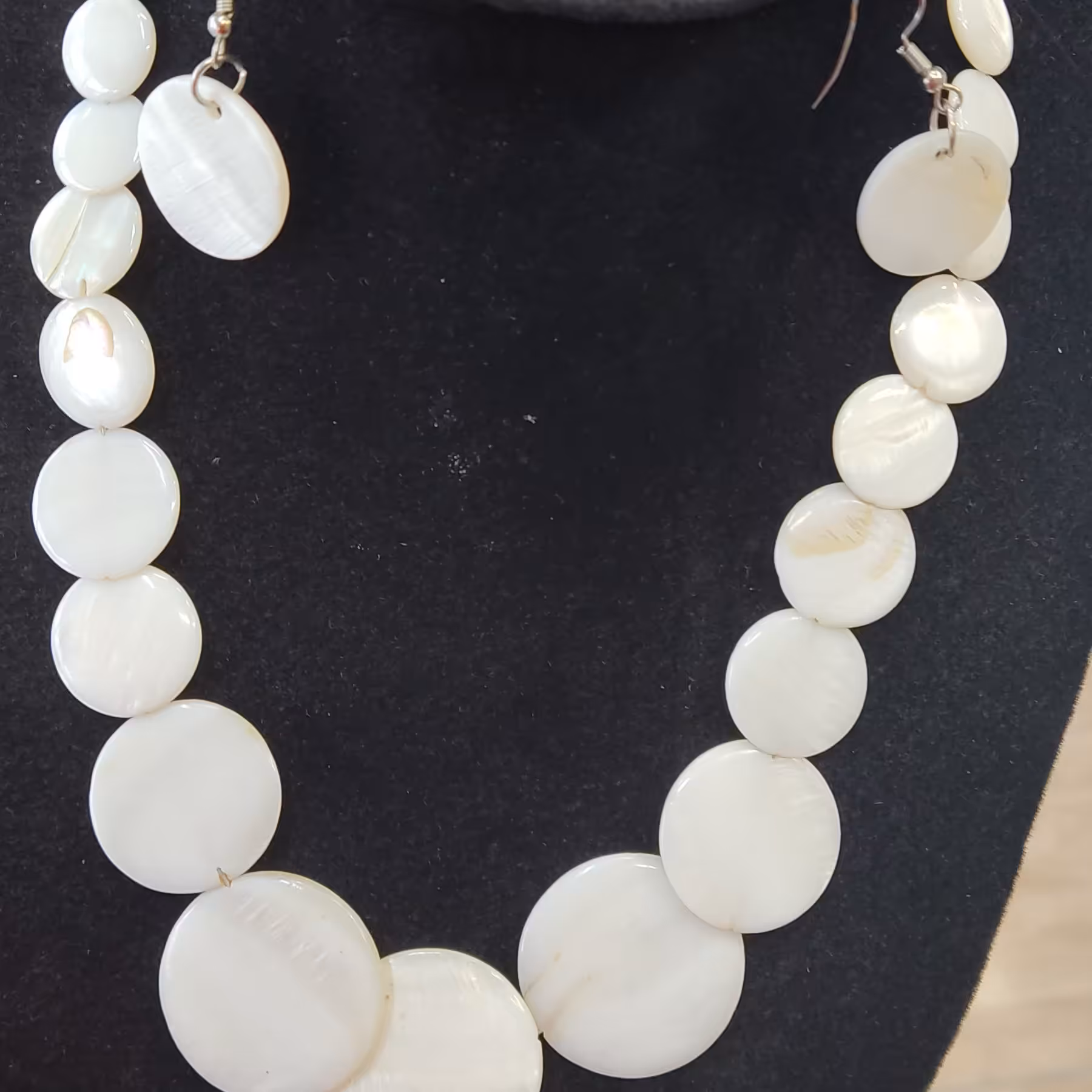 نیم ست صدف پولکی