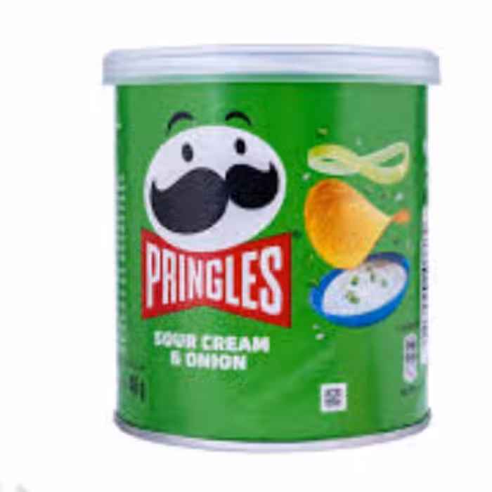چیپس پرینگلزperingles با طعم خامه ترش و پیاز  40گرمی 