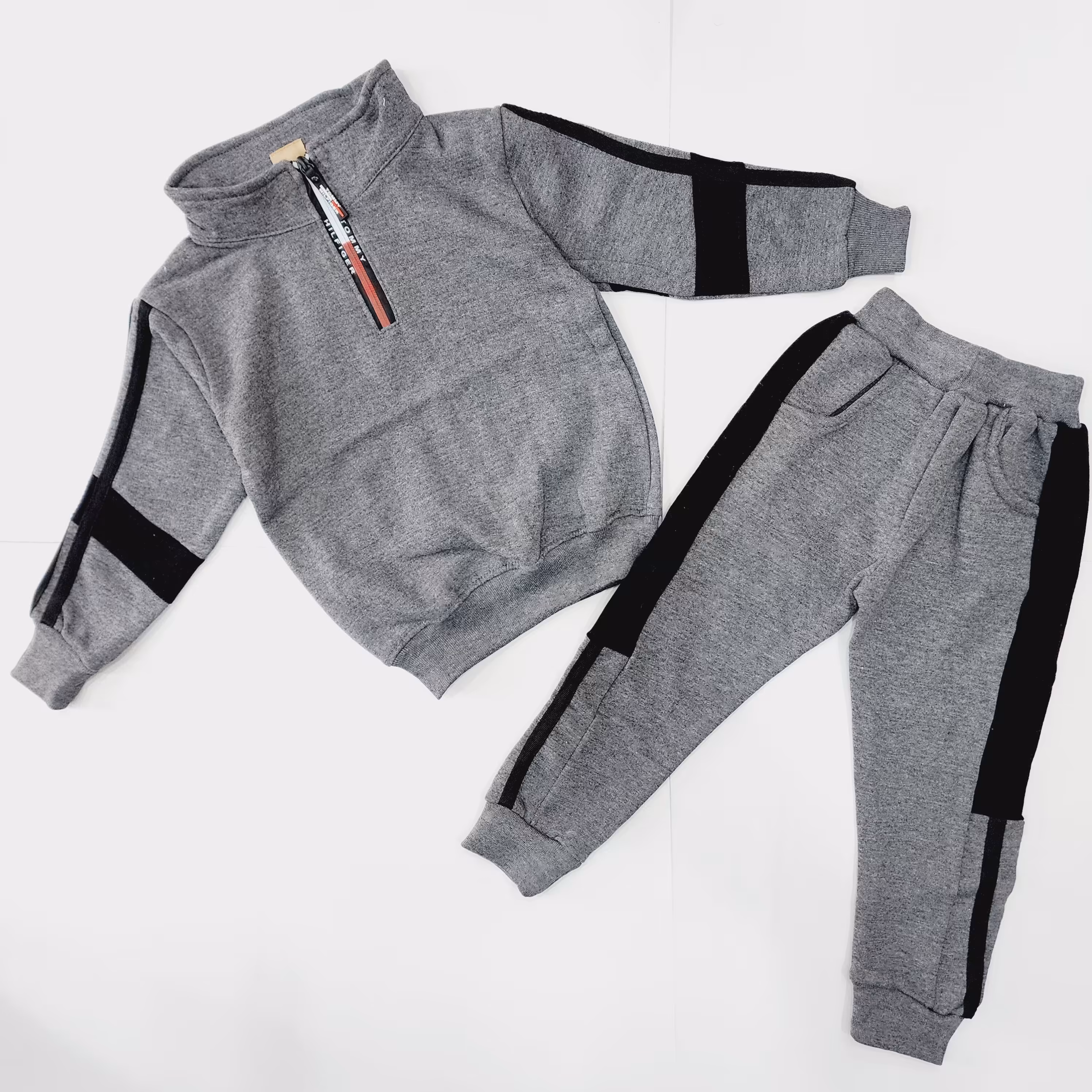 بلوز شلوار  دورس ضخیم ملانژ توکرک گرم و عالی بچگانه