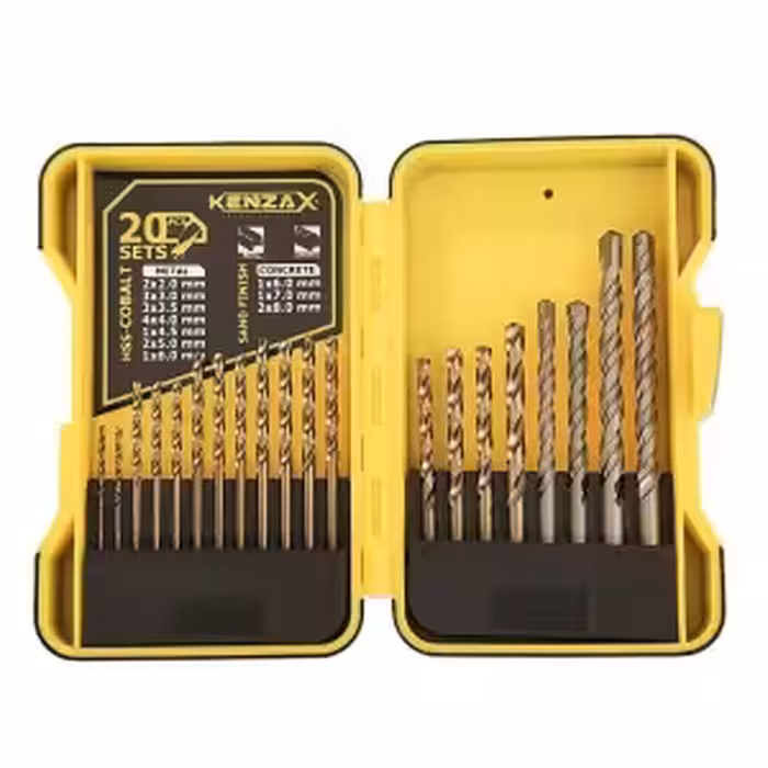 ست مته 20 عددی استیل (کبالت) و دیوار کنزاکس مدل KDB-120