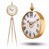 ساعت ایستاده فلزی دیلینگ (طلایی و نقره ای)