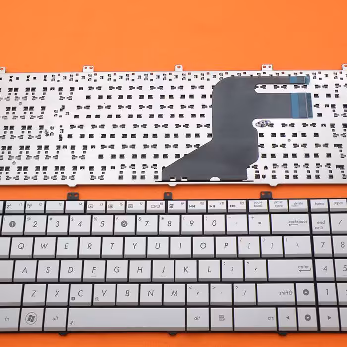 کیبرد لپ تاپ ایسوس N55 نقره ای