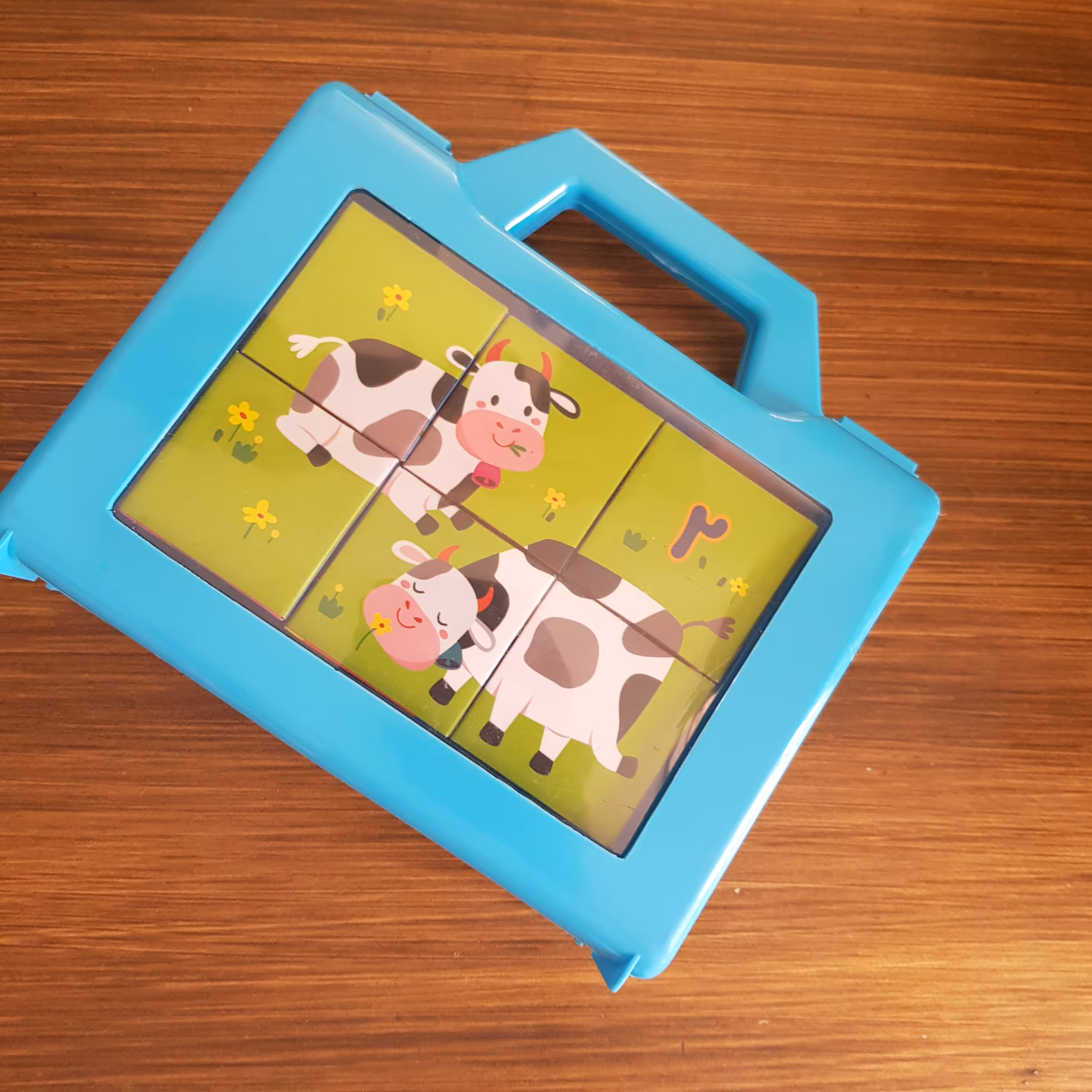 مکعب های تصویری اعداد - پازل مکعبی کیفی  - با آموزش مفهومی اعداد - مناسب برای بالای سه سال