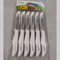 چاقو میوه خوری 12تایی مارک ماربلاطرح هخامنشی برجسته با تیغه استیل و دسته پلاستیک فشرده برزیل(چاقو)رنگ های دیگر هم موجوده