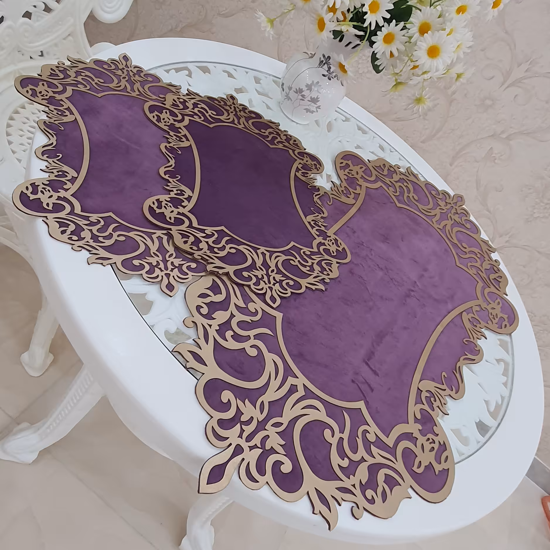 رومیزی اسلیمی سه تکه جذاب