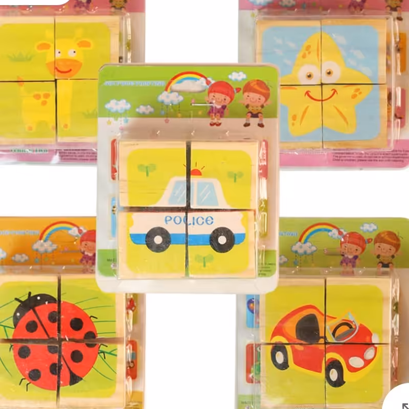 پازل مکعبی چوبی 2در2