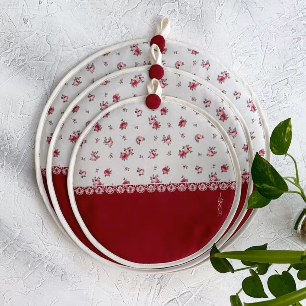 دمکنی مخمل نسوز پشت هلال مدل نیوشا طرح 42