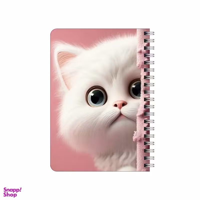 دفترچه یادداشت بامبیلیپ مدل چوبی طرح گربه پشت دیوار کد 1119189