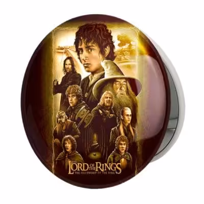 آینه جیبی خندالو طرح ارباب حلقه ها Lord of the Rings مدل تاشو کد 4554