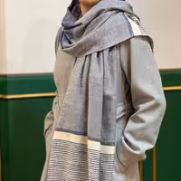 شال موهر  طرح شطرنجی1 کد78