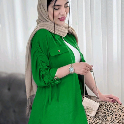 مانتو اسپرت زنانه داکرون آستین گت دار
