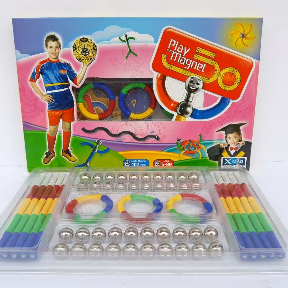 بازی فکری مگ آهنربایی مدل مگنت 94 قطعه