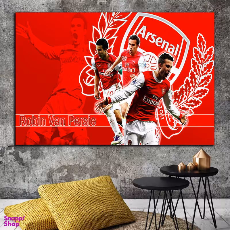 تابلو شاسی بکلیت طرح  بازیکن فوتبال باشگاه آرسنال رابین ون پرسی مدل SH-S6901