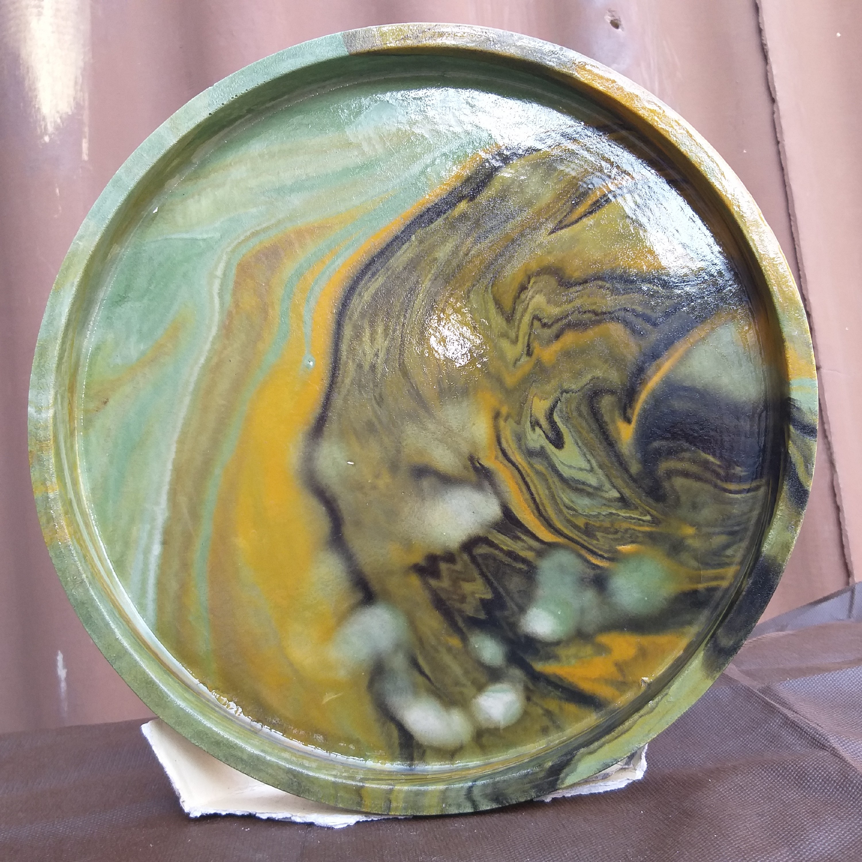 سینی سنگ مصنوعی گرد قطر 30 cm و دیواره 2 cm