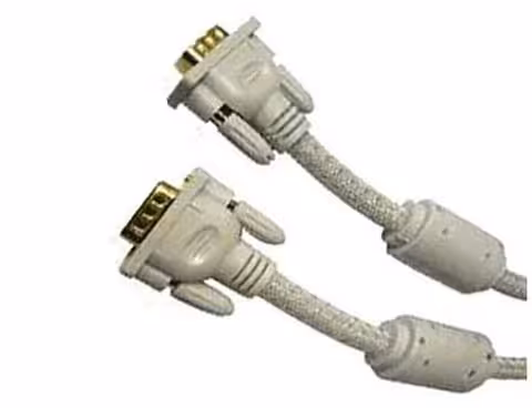 کابل SVGA فرانت دو سر زغال دار با روکش نایلون 15 متری