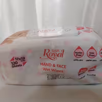 دستمال مرطوب رویال 120 برگی