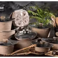 سرویس قابلمه 17پارچه چدن راکلند