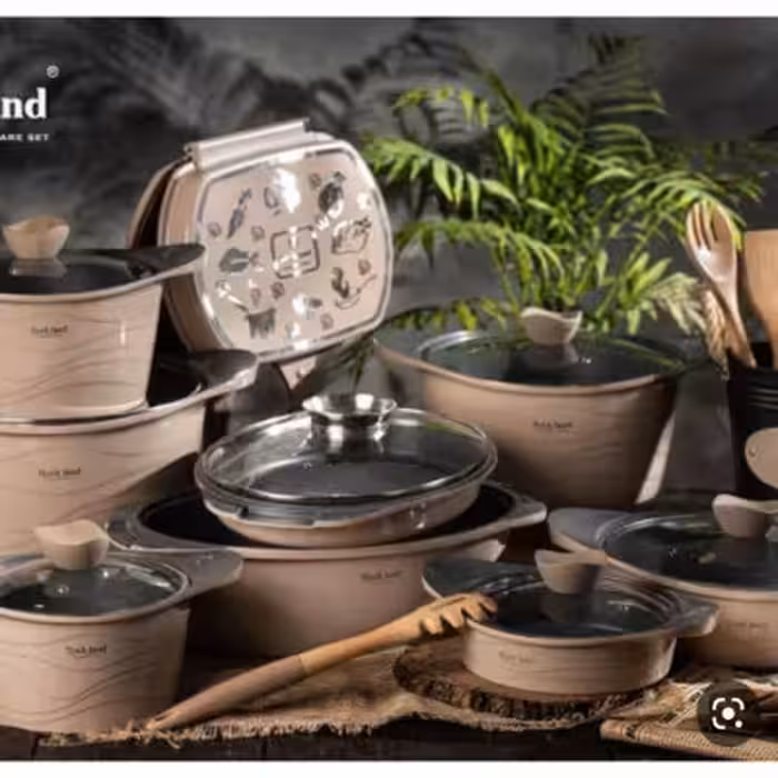 سرویس قابلمه 17پارچه چدن راکلند