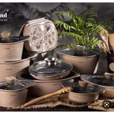 سرویس قابلمه 17پارچه چدن راکلند