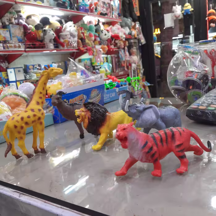 اسباب بازی حیوانات وحشی   5 عددی ،سایز  بزرگ
