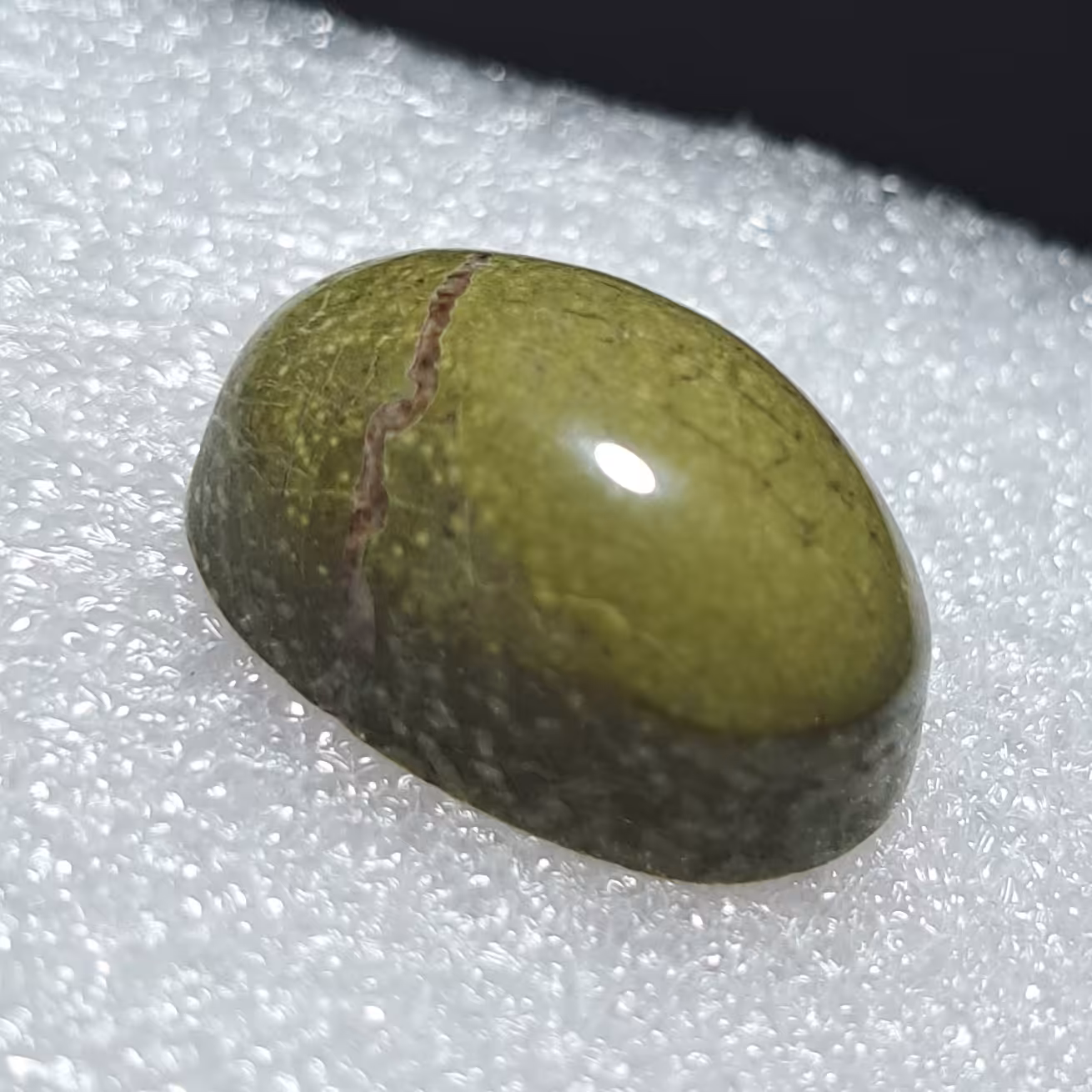 نگین مارسنگ(سرپانتین) اصل صد در صد طبیعی تراش دامله 