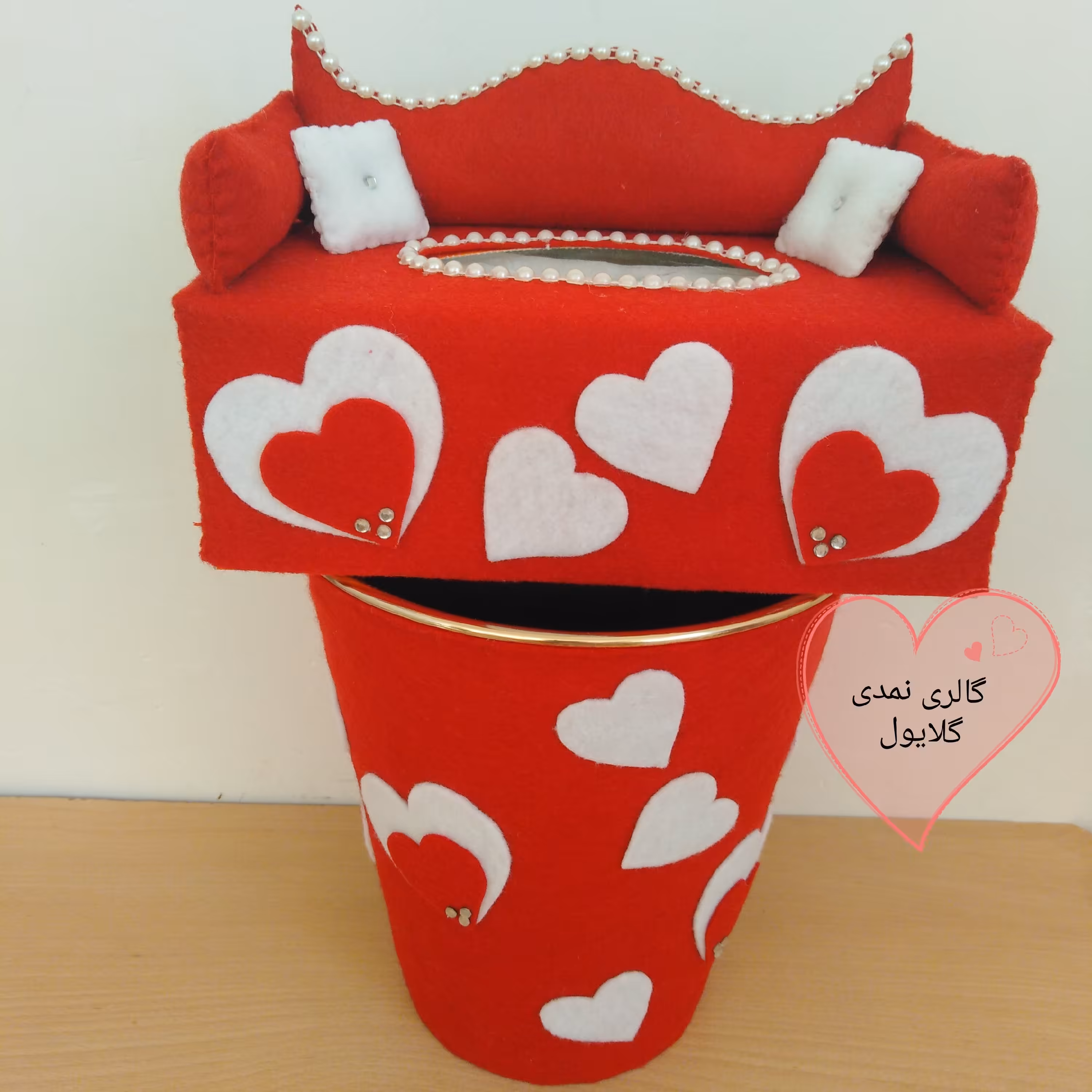 سطل وکاور دستمال مبلی