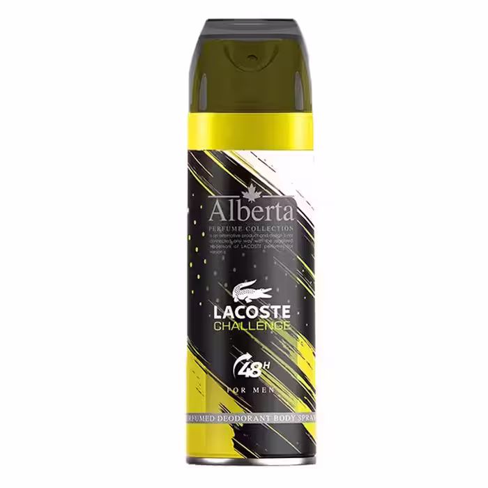 اسپری بدن مردانه آلبرتا مدل LACOSTE - Challenge حجم 200 میلی لیتر