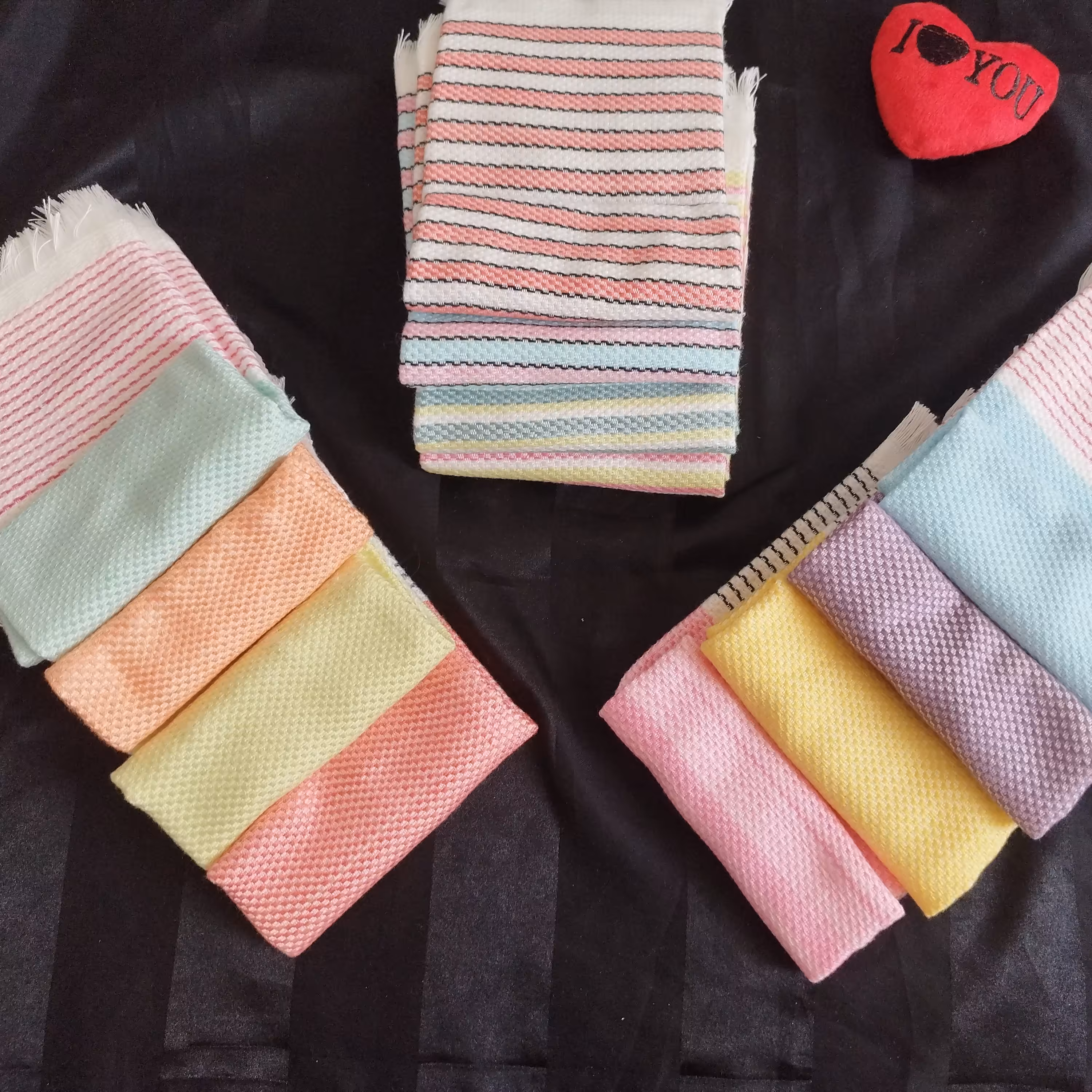 دستمال اشپزخانه با نخ ویسکوز سایز 40×50 دست بافت