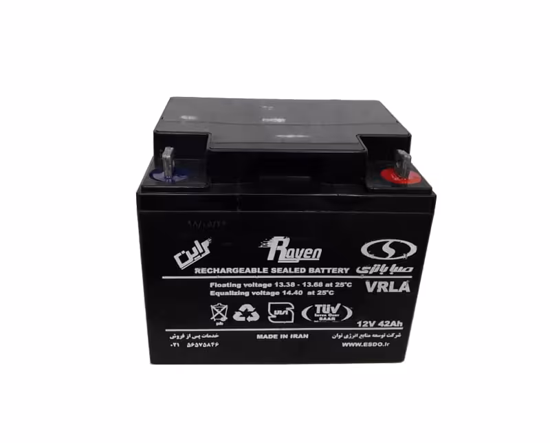 باتری یو پی اس صبا باتری سیلد لید اسید 12 ولت 42 آمپر ساعت