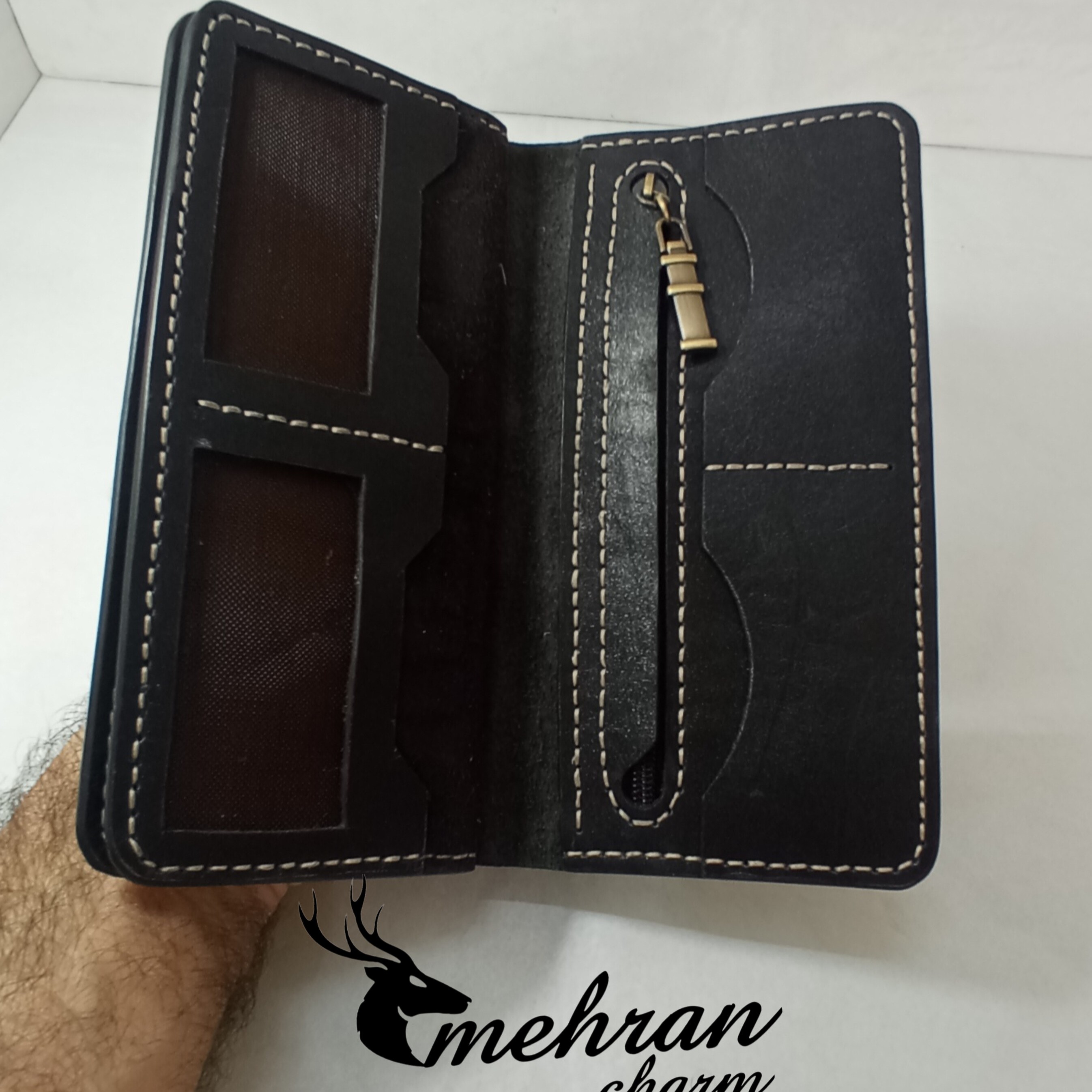 کیف کتی سه لت چرم گاوی