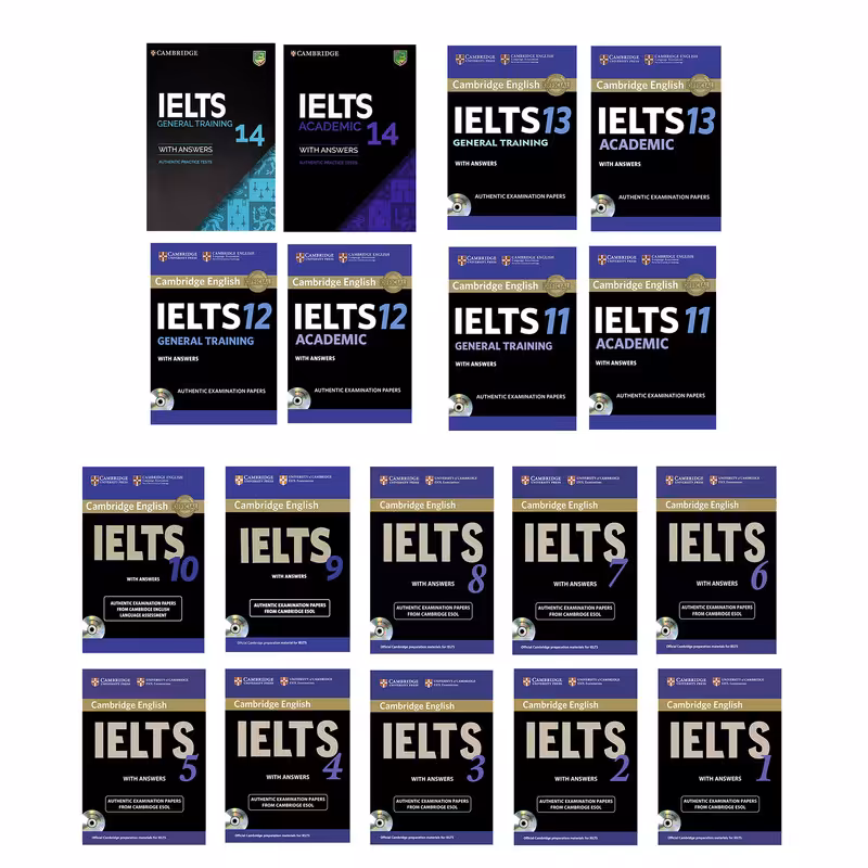 کتاب CAMBRIDGE ENGLISH IELTS اثر جمعی از نویسندگان انتشارات CAMBRIDGE مجموعه 18 جلدی