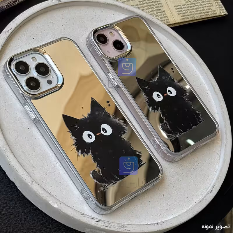 خرید قاب فانتزی گوشی A71 مدل آینه ای گربه ملوس | فارس کالا