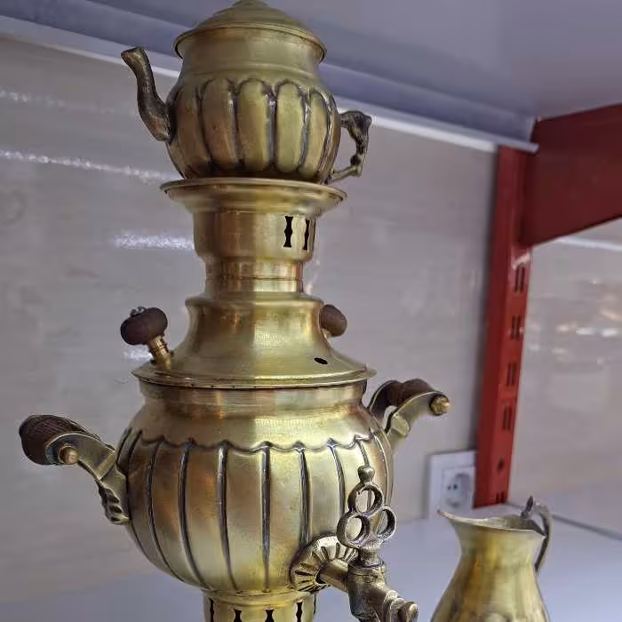 سماور ذغالی برنجی