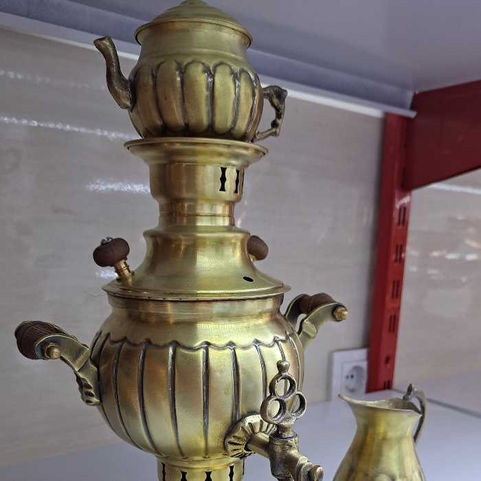 سماور ذغالی برنجی