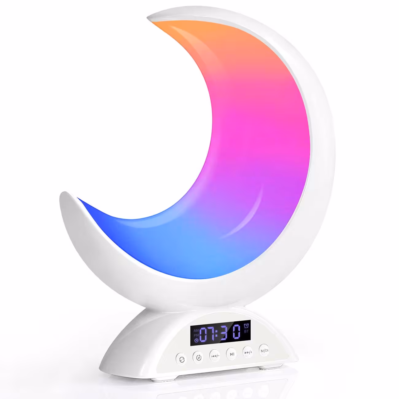 چراغ خواب رومیزی و اسپیکر بلوتوثی رومیزی طرح ماه Moon