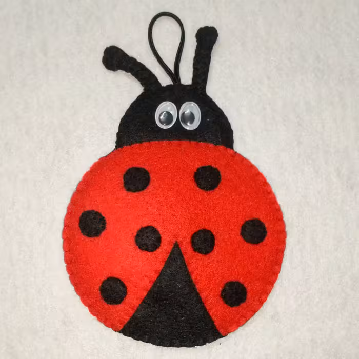 دستکش آشپزخانه چهار لایه مدل کفشدوزک نمدی