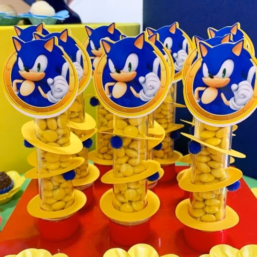 پک 6 عددی لوله اسمارتیز قرمز با گیفتهای طرح تم سونیک