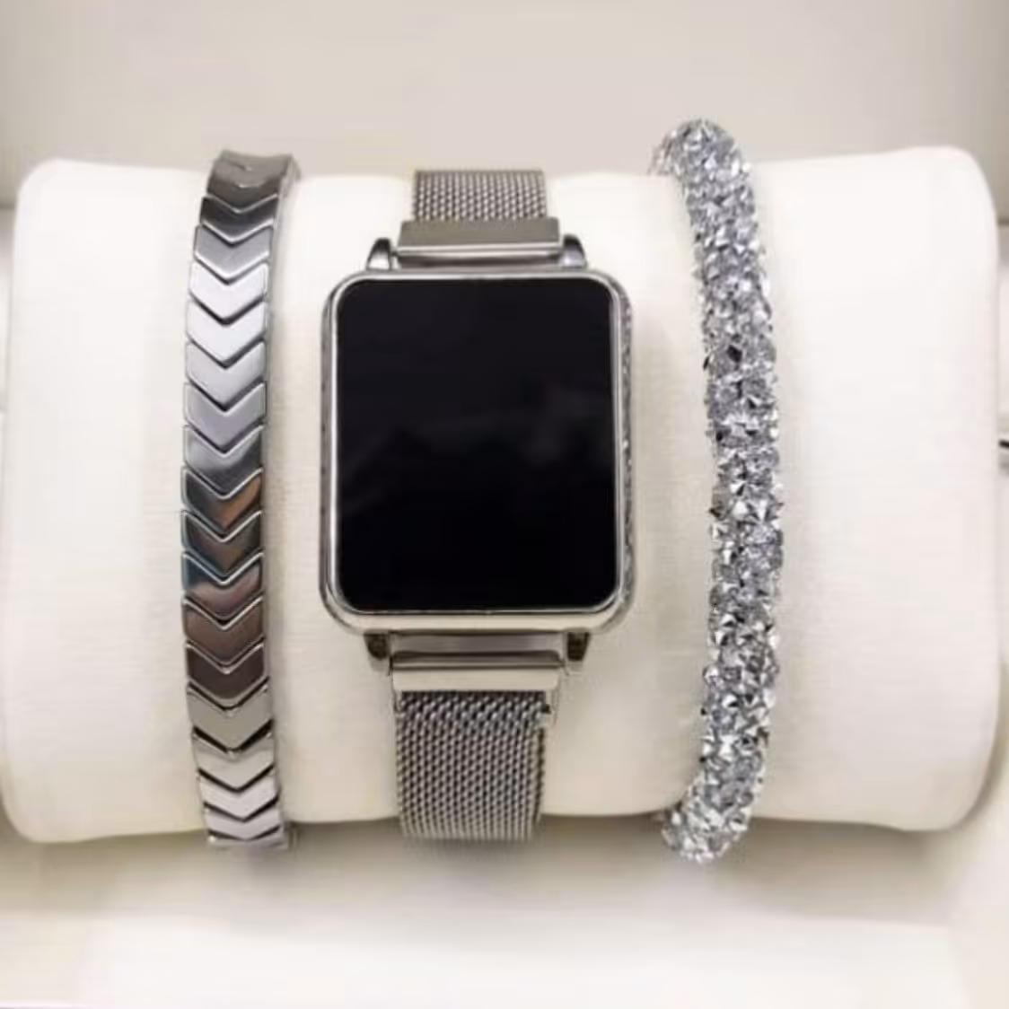 ست دستبند ساعت دیجیتال زنانه