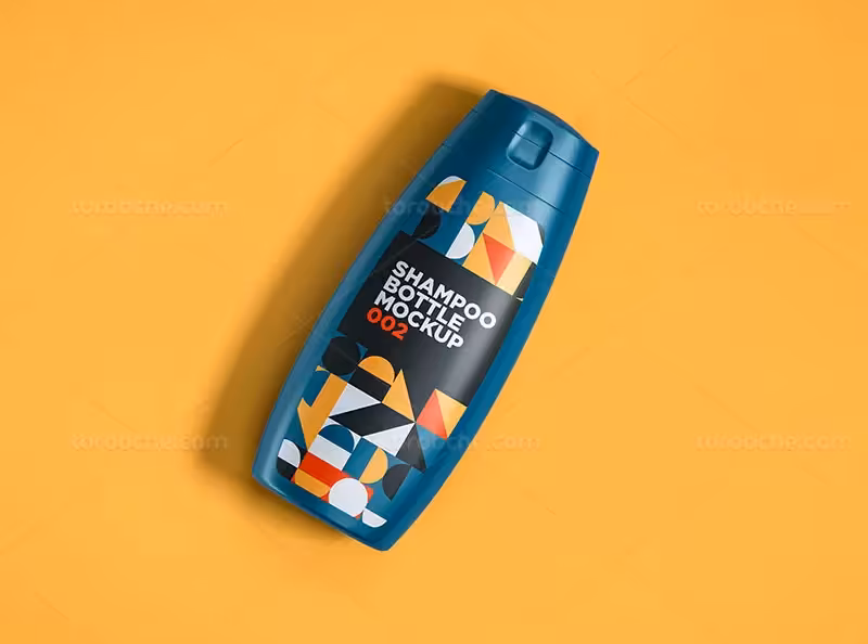 موکاپ لایه باز بطری شامپو | گرافیک با طعم تربچه