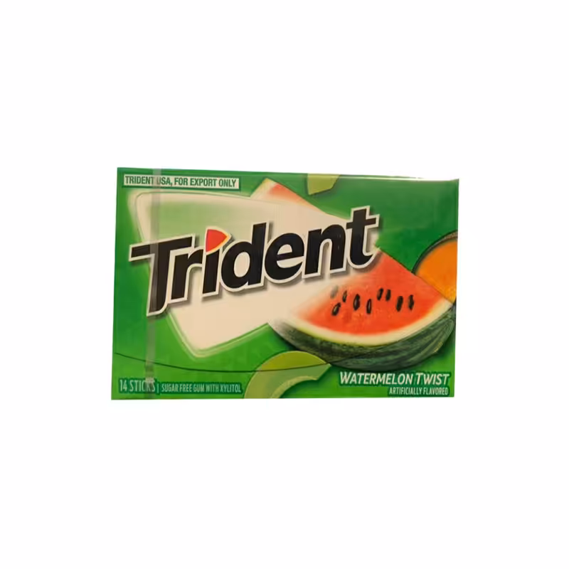 آدامس استیک تریدنت طعم هندوانه و طالبی -27 گرم 