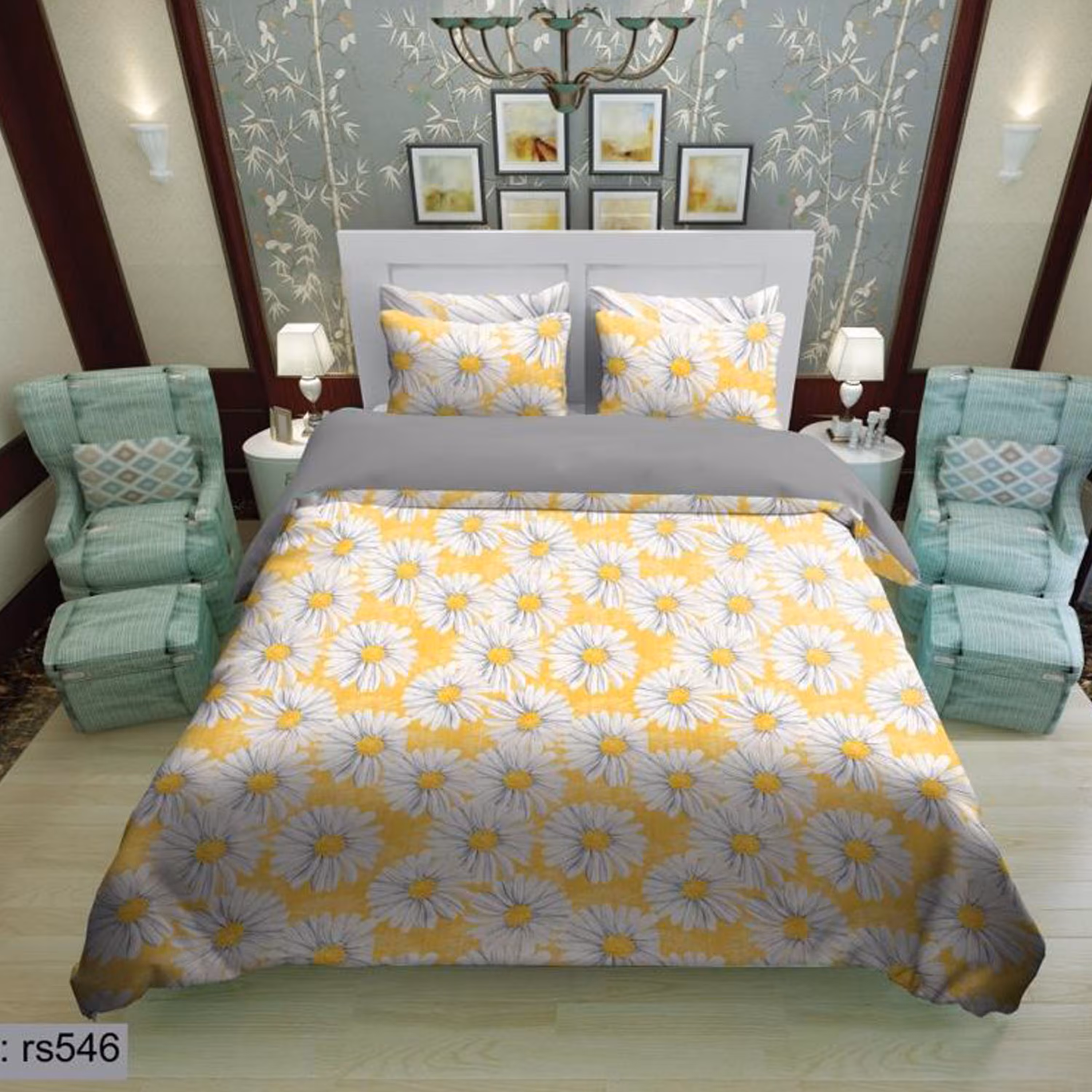 سرویس روتختی 1 نفره تنسل چاپی برندترک لند (Turk Land)  کد rs 546