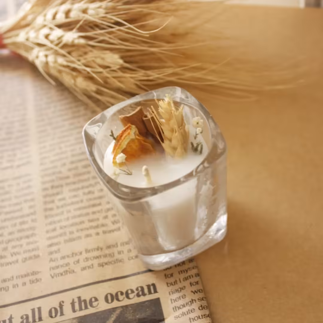 شمع لیوانی پرتقال دارچین